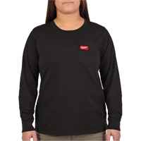 T-shirt &agrave; manches longues avec poches GRIDIRON, Femmes, T-petit, Noir Solutions industrielles ALPHA