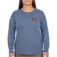 T-shirt &agrave; manches longues avec poches GRIDIRON, Femmes, T-petit, Bleu Solutions industrielles ALPHA