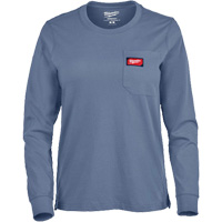 T-shirt &agrave; manches longues avec poches GRIDIRON, Femmes, T-petit, Bleu Solutions industrielles ALPHA