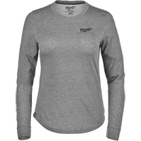 T-shirt hybride &agrave; manches longues FREEFLEX, Femmes, T-petit, Gris Solutions industrielles ALPHA