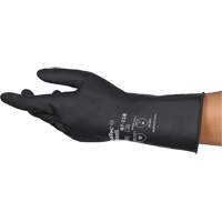 AlphaTec&reg; 87-118 Chemical-Resistance Gloves, Size Small/7, 12.6" L, Rubber Latex, Cotton Inner Lining, 31-mil Solutions industrielles ALPHA