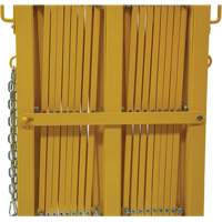 Expandable Barrier, 84" H x 20' L, Yellow Solutions industrielles ALPHA