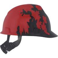 Casque sp&eacute;cialis&eacute; V-Gard, Suspension Rochet, Noir/Rouge Solutions industrielles ALPHA