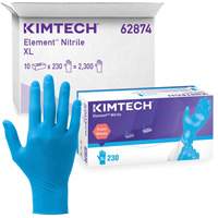 Kimtech Element Exam Gloves, X-Small, Nitrile, 3.2-mil, Powder-Free, Blue, Class 2 Solutions industrielles ALPHA