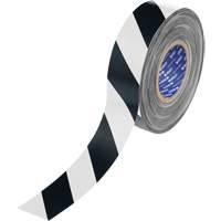 ToughStripe&reg; Max Floor Marking Tape, 2" x 100', Polyester, Black and White Solutions industrielles ALPHA