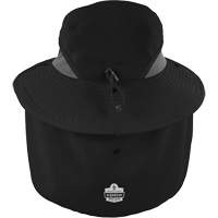 Chapeau de garde forestier 8934 Chill-Its avec prot&egrave;ge-nuque, petit/moyen, Noir Solutions industrielles ALPHA