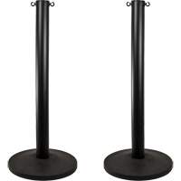 Montant industriel, Hauteur de 37", Noir Solutions industrielles ALPHA