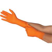 Gants jetables TOUCHNTUFF 93-800, 6,5/7, Latex/N&eacute;opr&egrave;ne/Nitrile, 23,6-mils, Sans poudre, Orange Solutions industrielles ALPHA