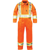 Combinaison ignifuge haute visibilit&eacute;, Taille Petit, Orange Solutions industrielles ALPHA