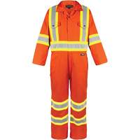 High-Visibility Unlined Coveralls, Small, High Visibility Orange Solutions industrielles ALPHA