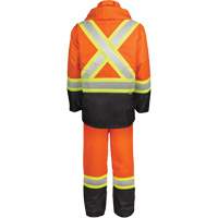 High-Visibility 150-Deniers Rain Suit, Polyester, Small, High Visibility Orange Solutions industrielles ALPHA