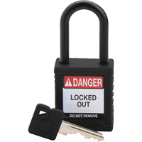 Cadenas de s&eacute;curit&eacute; Velocity, Cadenas de s&eacute;curit&eacute;, Cl&eacute;s diff&eacute;rentes, Nylon, Largeur de 1-1/2" Solutions industrielles ALPHA