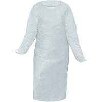 CoverMe Gown with Thumbholes, One Size, White, Polyethylene Solutions industrielles ALPHA