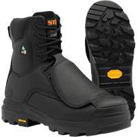 Bottes de travail Vulcan avec protecteur m&eacute;tatarsien &agrave; l'ext&eacute;rieur, Cuir, Taille 5, Imperm&eacute;able Solutions industrielles ALPHA