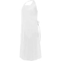 CoverMe Apron with Die-Cut Neck, Polyurethane, 45" L x 35" W, White Solutions industrielles ALPHA