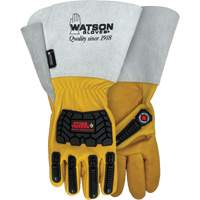 Gants r&eacute;sistants &agrave; leau Storm Trooper, Petit, Paume en Cuir de vache, Poignet Manchette Solutions industrielles ALPHA