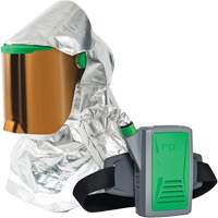 Z-Link Radiant Heat Respirator with Belt Mount & Blower, Facepiece Respirator/Headcover & Faceshield, Lithium-Ion Battery Solutions industrielles ALPHA