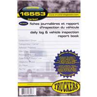 Bilingual Daily Log & Vehicle Inspection Report Book Solutions industrielles ALPHA