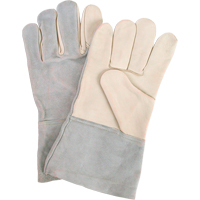 Gants de travail d'usage standard, Grand, Paume en Cuir fleur de vache Solutions industrielles ALPHA