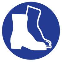 Right to Know Pictogram Labels -Boots, Vinyl, Sheet, 1" L x 1-1/8" W Solutions industrielles ALPHA