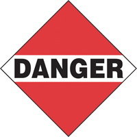 Danger Mixed Load TDG Placard, Adhesive Vinyl Solutions industrielles ALPHA