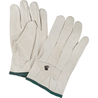 Gants de cordeur d'usage standard, Moyen, Paume Cuir fleur de vache Solutions industrielles ALPHA