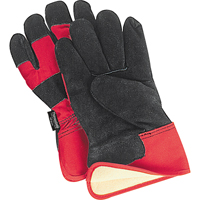 Superior Warmth Winter-Lined Fitters Gloves, Large, Split Cowhide Palm, Thinsulate Inner Lining Solutions industrielles ALPHA