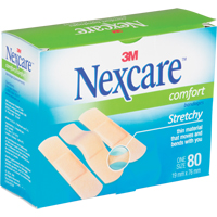 Bandages confortables Nexcare, Rectangulaire/carr&eacute;e, 3", Tissu, St&eacute;rile Solutions industrielles ALPHA