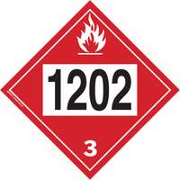 1202 Fuel Oil Flammable Liquid TDG Placard, Plastic Solutions industrielles ALPHA