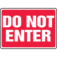 Enseigne  Do Not Enter , 10" x 14", Aluminium, Anglais Solutions industrielles ALPHA
