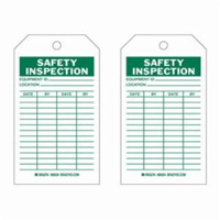 &eacute;tiquettes d'inspection de s&eacute;curit&eacute;, Polyester, 4" la x 7" h, Anglais Solutions industrielles ALPHA