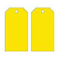 Blank Accident Prevention Tags, Metal, 3" W x 5-3/4" H Solutions industrielles ALPHA