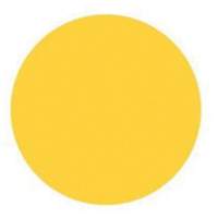 Round Write-On Labels, Circle, 1.5" L x 1.5" W, Yellow Solutions industrielles ALPHA