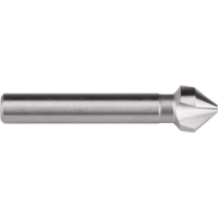 Fraise &agrave; queue droite, 6,3 mm, Acier rapide, Angle de 82°, 3 cannelures Solutions industrielles ALPHA