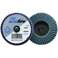 R884P BlueFire&reg; Mini Flap Disc, 3" x Type 27, P40 Grit, Zirconia Alumina Solutions industrielles ALPHA