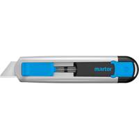 Couteau de s&eacute;curit&eacute; r&eacute;tractable Secubase 525 avec lame &agrave; pointe &eacute;mouss&eacute;e, 18 mm, Prise en Aluminium Solutions industrielles ALPHA