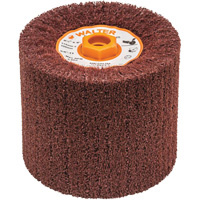 Tambour de conditionnement de surface Blendex, 4-1/2" dia. x 4" la, 5/8"-11 Arbre, Grain Moyen Solutions industrielles ALPHA