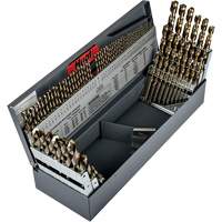 Heavy-Duty Jobber Length Combination Drill Bit Set, 115 Pieces, High Speed Cobalt Solutions industrielles ALPHA