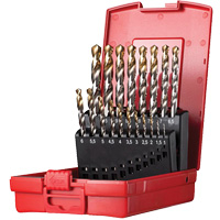 Jobber Length Drill Set, 19 Pieces, High Speed Steel Solutions industrielles ALPHA
