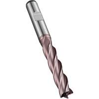 Square End Mill, 5 mm Dia., 68 mm L, 4 Flutes, 6 mm Shank, High Speed Cobalt Solutions industrielles ALPHA