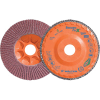 Enduro-Flex Stainless Flap Disc, 5" x 5", Type 27, 40 Grit, Zirconia Alumina Solutions industrielles ALPHA