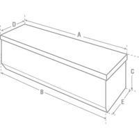 Heavy-Duty Truck Chest, 20-1/4" x 58-1/2" x 19", Steel, Beige/Black/Blue/Brown/Green/Grey/Orange/Red/Silver/Tan/Yellow Solutions industrielles ALPHA