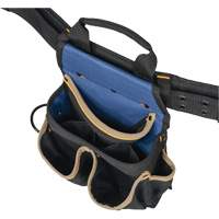 Combin&eacute;s de ceinture &agrave; outils &agrave; 20 pochettes, Polyester, Noir Solutions industrielles ALPHA