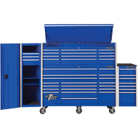 RX Series Side Cabinet, 3 Drawers, 19" W x 25" D x 61" H, Blue Solutions industrielles ALPHA