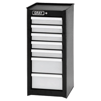 Armoire compl&eacute;mentaire, 7 tiroirs, 14-3/4" la x 18" p x 33,34" h, Noir Solutions industrielles ALPHA