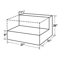 R&eacute;servoir de transfert pour carburant en acier, Acier, Capacit&eacute; 48 gal., Blanc Solutions industrielles ALPHA