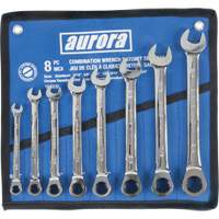 Fixed Head Wrench Set, Combination, 8 Pieces, Imperial Solutions industrielles ALPHA