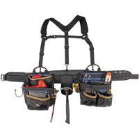 Ceinture &agrave; outils de luxe, Polyester, Noir Solutions industrielles ALPHA
