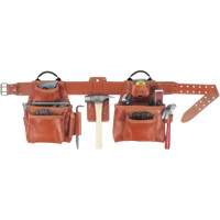 Ceinture &agrave; outils combin&eacute;e de luxe, Cuir, Havane Solutions industrielles ALPHA