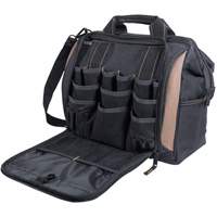 Multi-Compartment Tool Carrier, Polyester, 33 Pockets, Black Solutions industrielles ALPHA